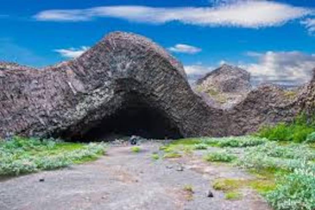Cabin In The Lava. Near Husavik Skogar  외부 사진